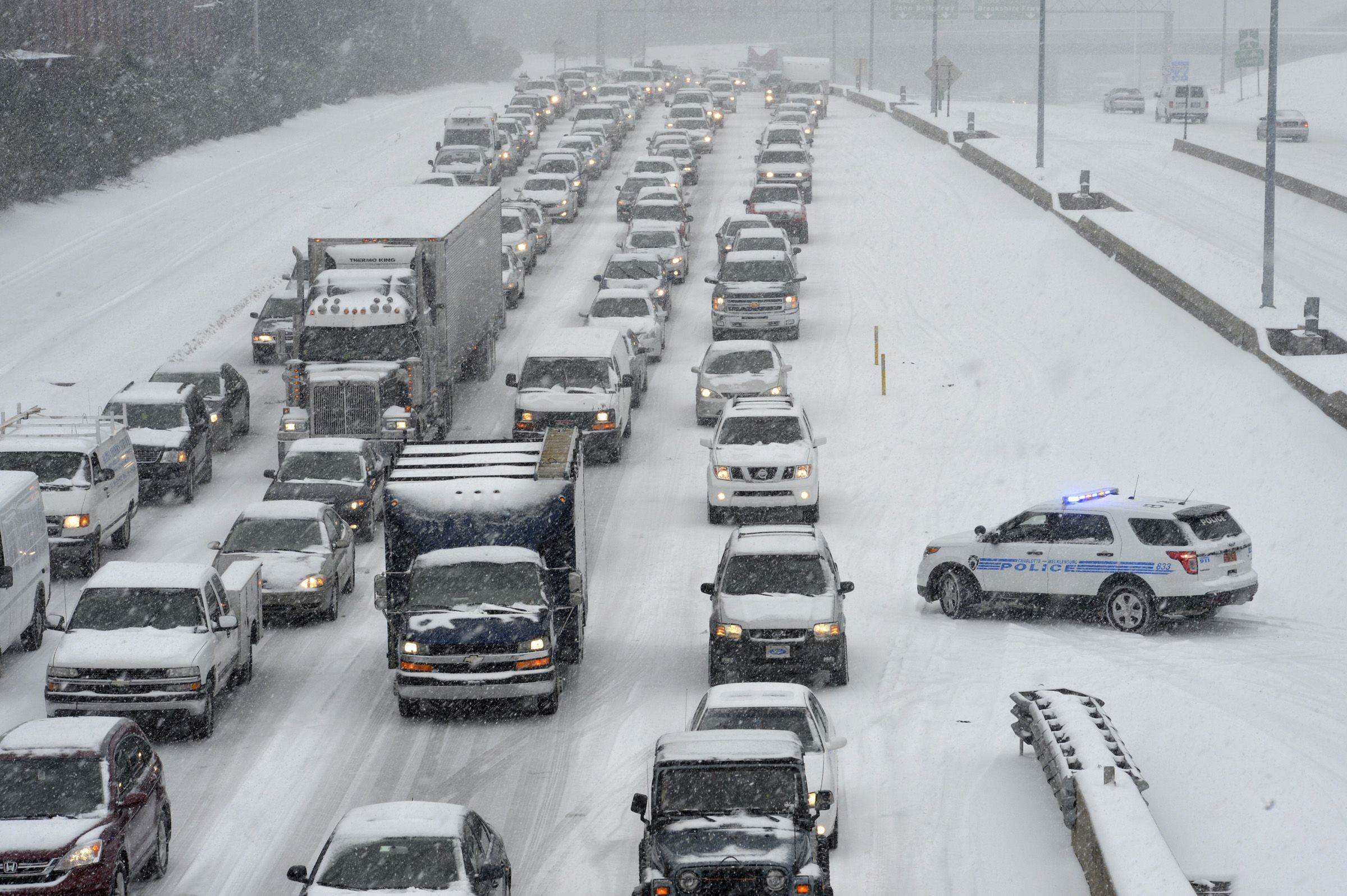 Ice storm causes another traffic jam in the South Salisbury Post