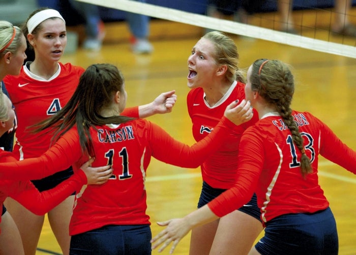 Carson volleyball takes SPC Tournament with win over Cox Mill ...