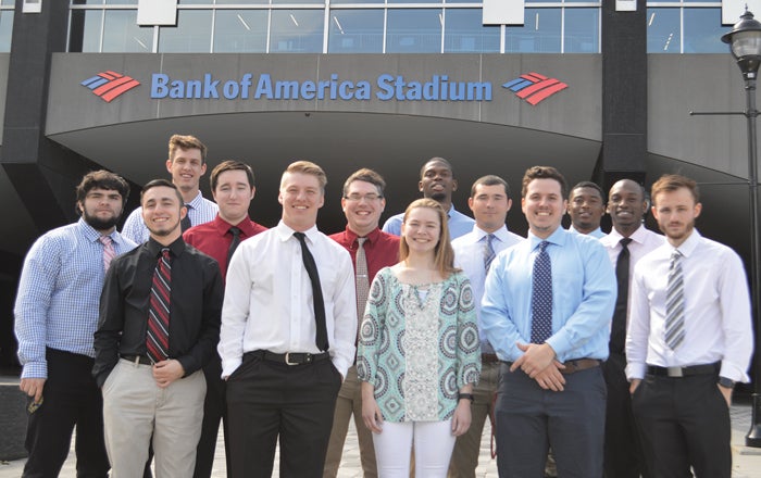 Carolina Panthers and Charlotte Knights welcome Catawba's Sport Management  students