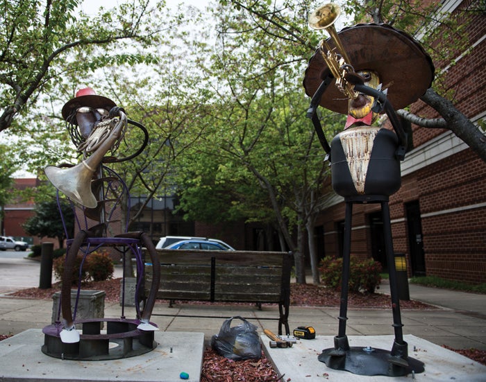 The Ugliest Golfer” Vintage Scrap Metal Sculpture By Richard Cooley 