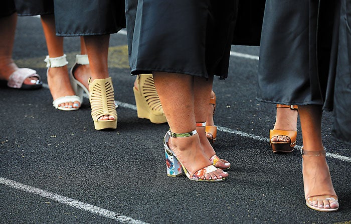 Cute heels for store graduation