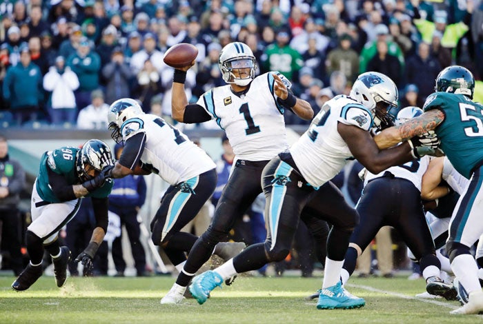 Quarterback Cam Newton released by the Carolina Panthers