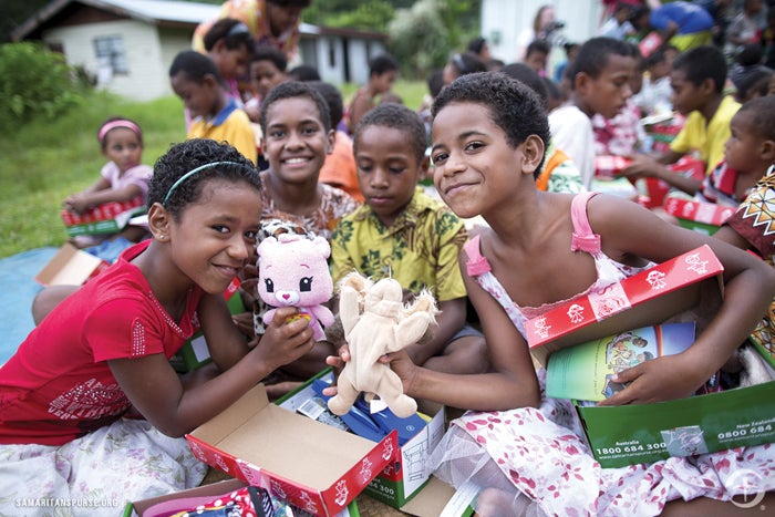 680 Shoeboxes Are on the Way to Children Around the World - 96five Family  Radio