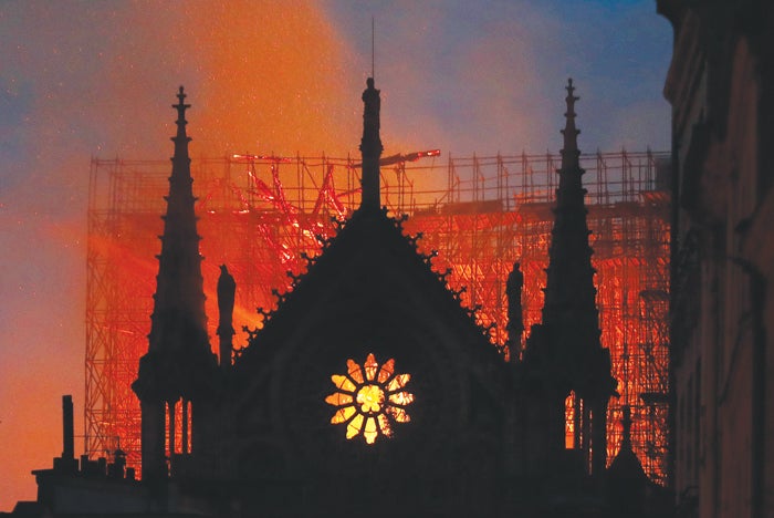 Massive Fire Engulfs Beloved Notre Dame Cathedral In Paris - Salisbury ...