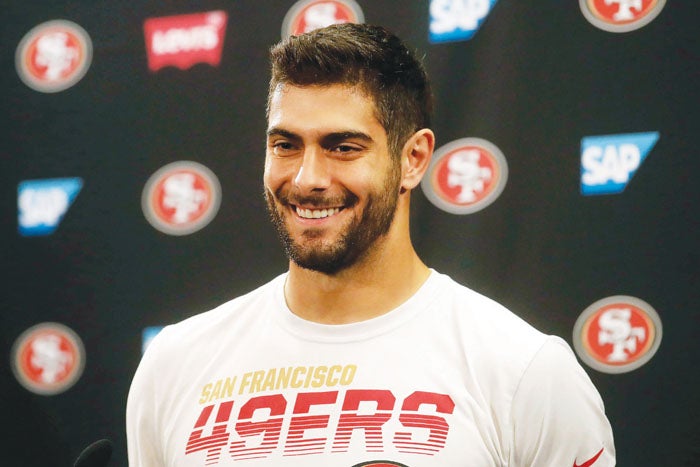 QB Jimmy Garoppolo says he would've played if 49ers made Super