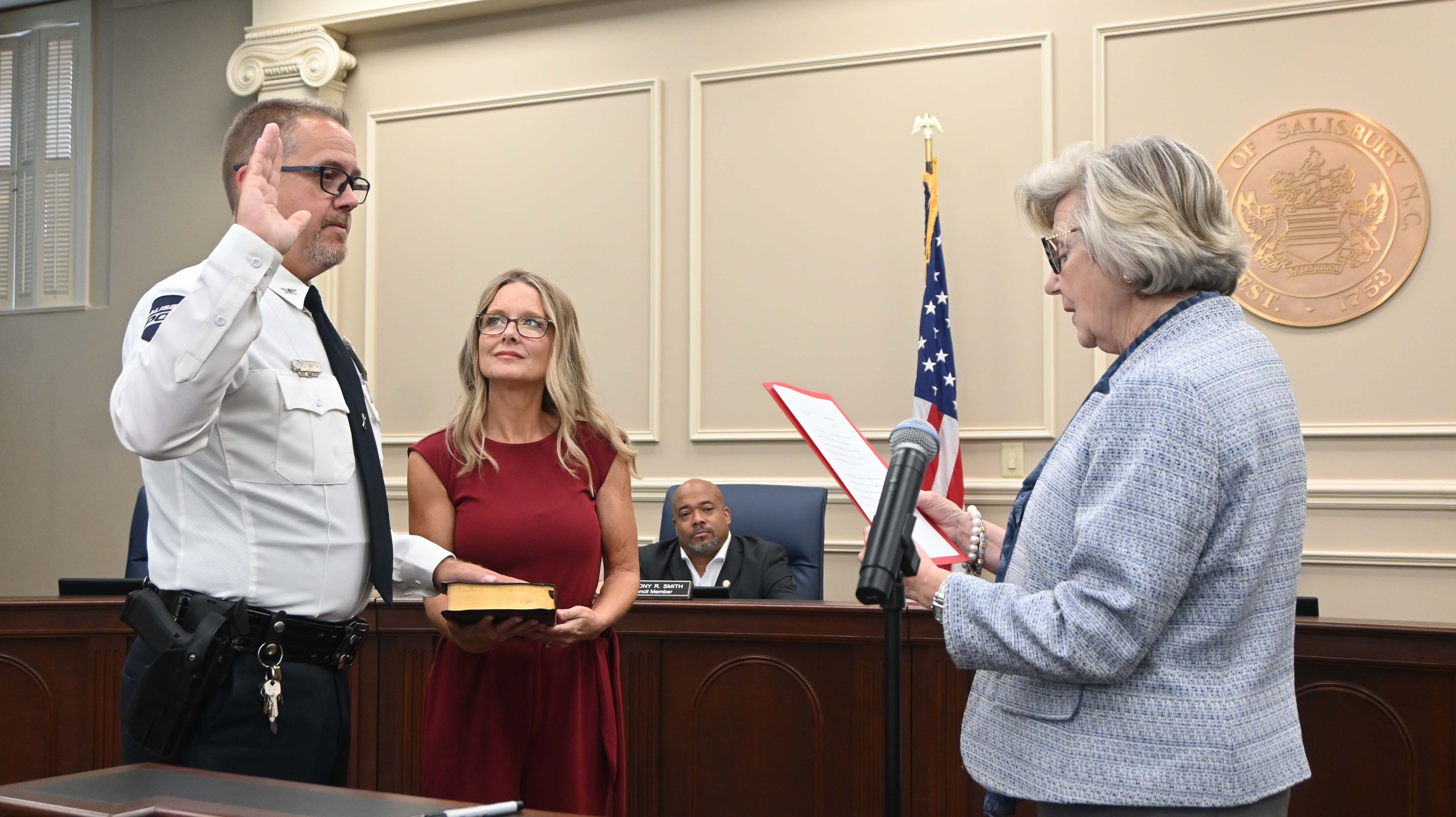 P.J. Smith officially sworn in as Salisbury Chief of Police