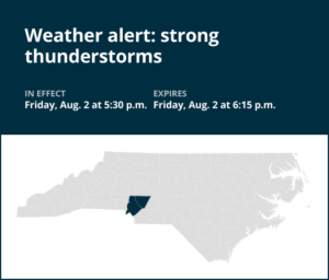 Be ready for strong thunderstorms in Cabarrus County Friday evening