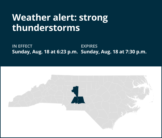 Pea-sized hail predicted with thunderstorms to hit Davidson County Sunday