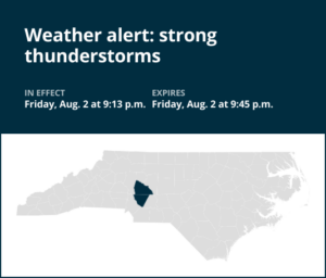 Update: Brace for strong thunderstorms in Rowan and Cabarrus counties Friday night