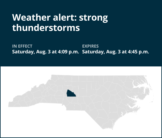 Update: Look for pea-sized hail with thunderstorms to hit Rowan County Saturday