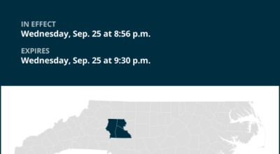 Pea-sized hail forecast with thunderstorms to hit central North Carolina Wednesday