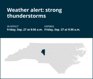 Prepare for strong thunderstorms in Davidson County Friday morning