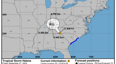 Tropical Storm Helene: Friday, Sep 27 update from the NHC on latest developments