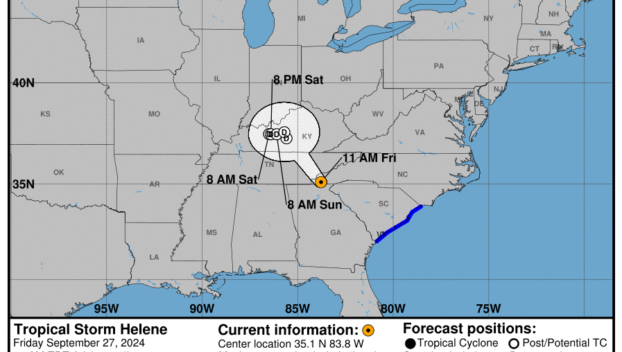 Tropical Storm Helene: Friday, Sep 27 update from the NHC on latest developments