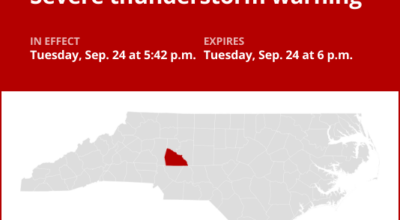 Update: Damaging winds and nickel-sized hail predicted with thunderstorms in Rowan County Tuesday