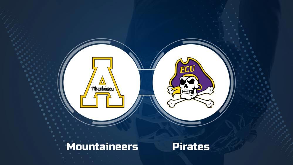 Where to Watch Appalachian State vs. East Carolina on TV or Streaming Live - Sept. 14