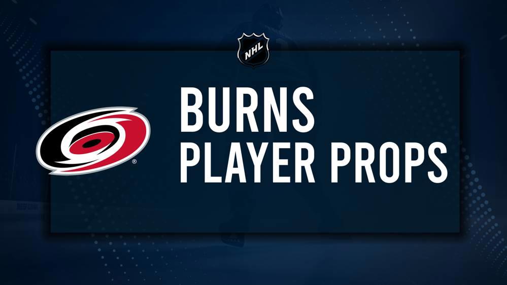 Brent Burns Player Prop Bets for the Hurricanes vs. Bruins Game - October 31