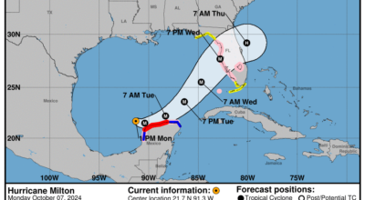 Category 5 Hurricane Milton: Monday, Oct 7 update from the NHC on latest developments