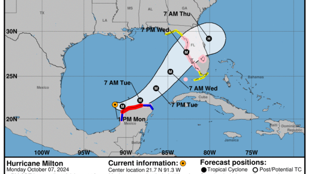 Category 5 Hurricane Milton: Monday, Oct 7 update from the NHC on latest developments