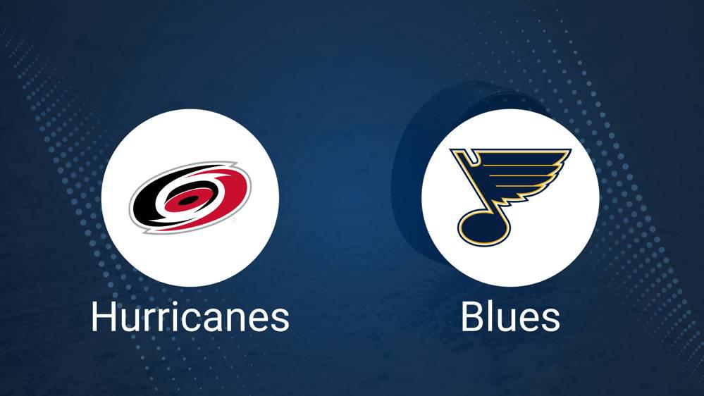 Hurricanes vs. Blues Injury Report Today - October 19