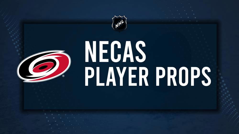 Martin Necas Player Prop Bets for the Hurricanes vs. Blues Game - October 19