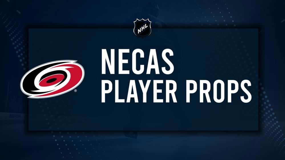 Martin Necas Player Prop Bets for the Hurricanes vs. Bruins Game - October 31