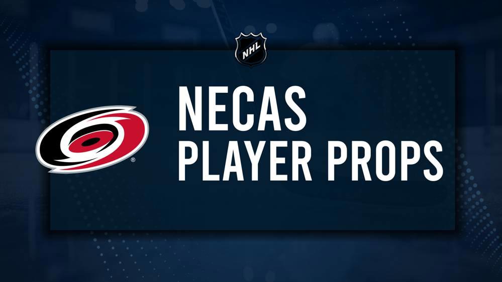 Martin Necas Player Prop Bets for the Hurricanes vs. Canucks Game - October 28