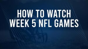 NFL Week 5 TV Schedule, Streams, Start Times, Channels