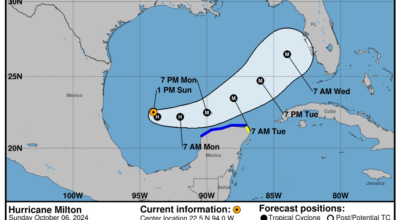 Progress report on Category 1 Hurricane Milton: Sunday, Oct 6 update from the National Hurricane Center