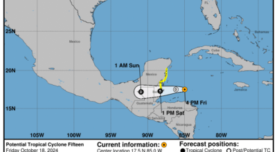 The Potential Tropical Cyclone: Friday, Oct 18 status update from the NHC