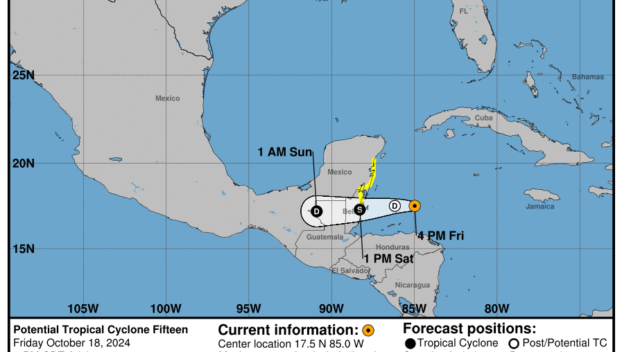 The Potential Tropical Cyclone: Friday, Oct 18 status update from the NHC