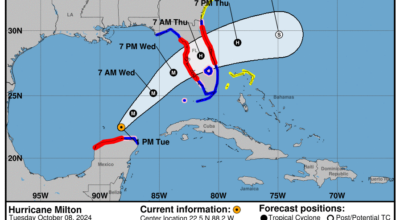 Tuesday, Oct 8 update: Latest on Category 4 Hurricane Milton from the National Hurricane Center