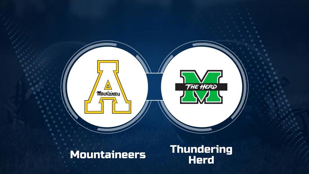 Where to Watch Appalachian State vs. Marshall on TV or Streaming Live - Oct. 5