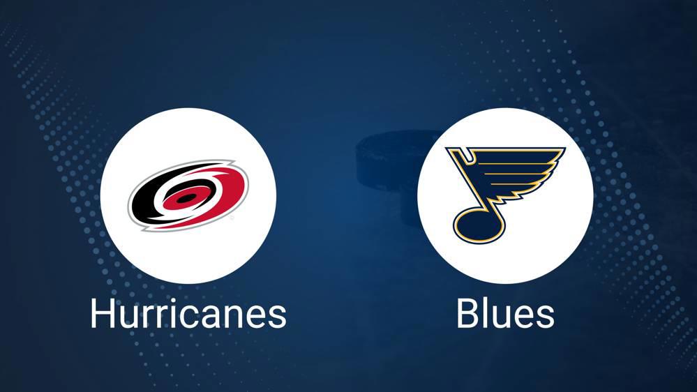 Where to Watch Carolina Hurricanes vs. St. Louis Blues on TV or Streaming Live - October 19