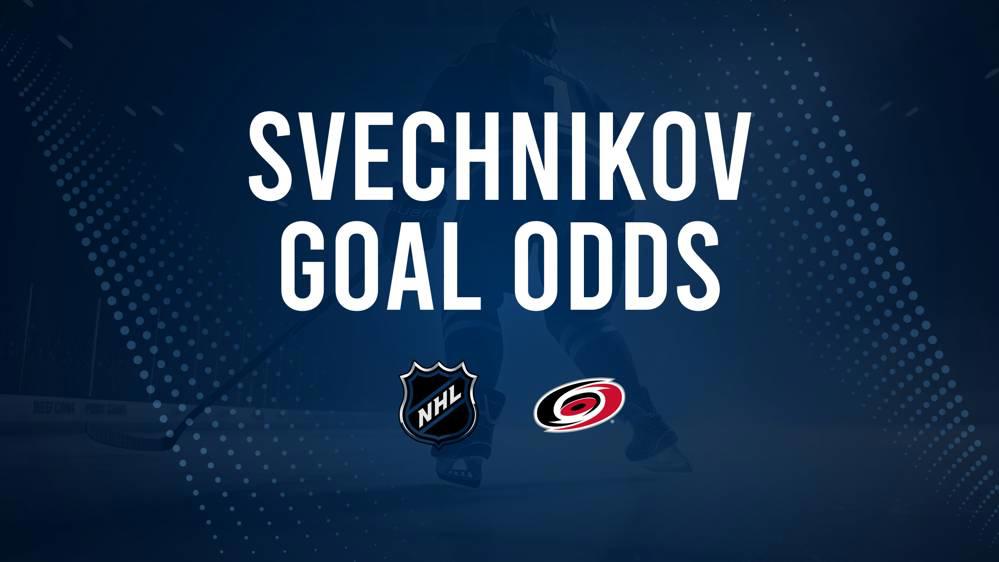 Will Andrei Svechnikov Score a Goal Against the Oilers on October 22?