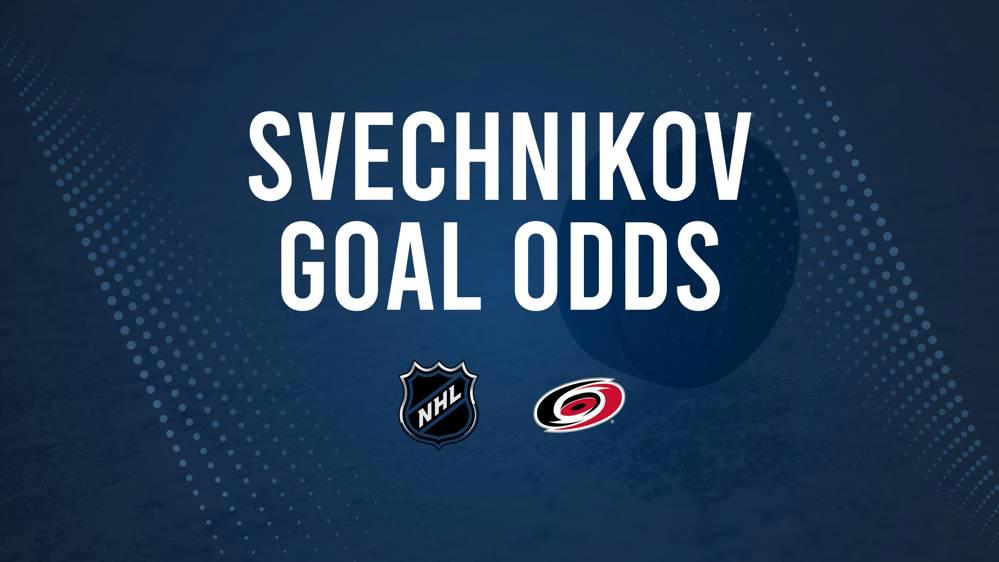 Will Andrei Svechnikov Score a Goal Against the Penguins on October 18?