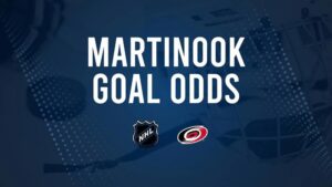 Will Jordan Martinook Score a Goal Against the Penguins on October 18?