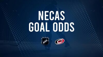 Will Martin Necas Score a Goal Against the Blues on October 19?