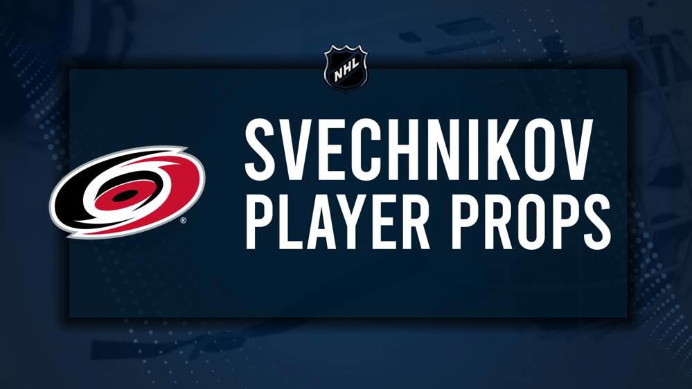 Andrei Svechnikov Player Prop Bets for the Hurricanes vs. Flyers Game - November 5