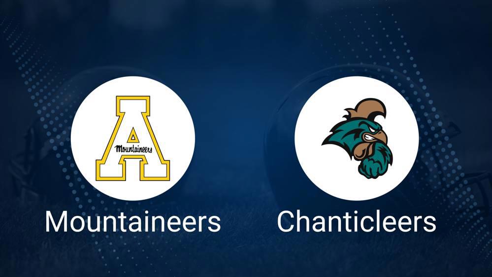 Appalachian State vs. Coastal Carolina Nov. 7 Tickets & Start Time