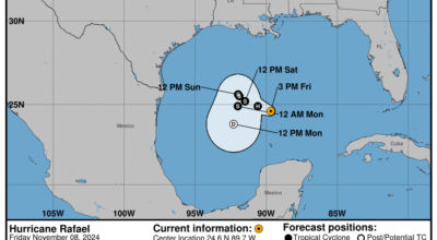 Category 2 Hurricane Rafael: Friday, Nov 8 update from the NHC on latest developments