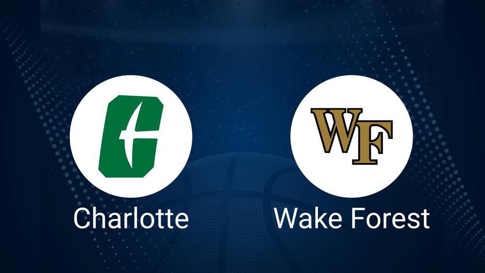 How to Watch Wake Forest vs. Charlotte Women's Basketball on TV or Live Stream - November 7