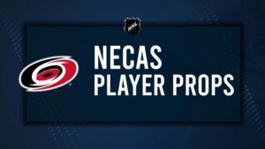 Martin Necas Player Prop Bets for the Hurricanes vs. Hockey Club Game - November 13