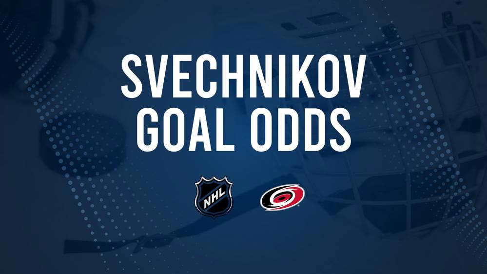 Will Andrei Svechnikov Score a Goal Against the Capitals on November 3?