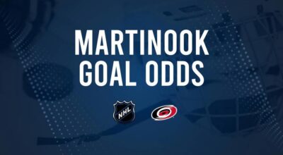 Will Jordan Martinook Score a Goal Against the Golden Knights on November 11?