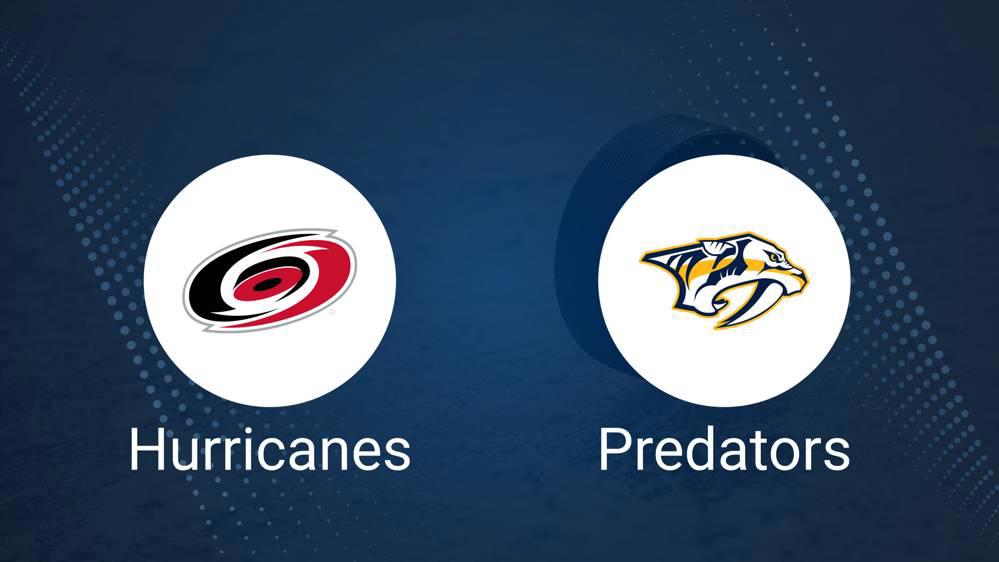 Where to Watch Carolina Hurricanes vs. Nashville Predators on TV or Streaming Live - December 23